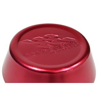 Red Anodised Alloy Caps - 62mm x 4 (for pre 2014 wheels)